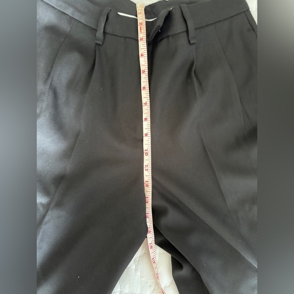 NWT rag & bone Marianne Italian Wool Women's Black Straight Leg Pleated … - Picture 9 of 12